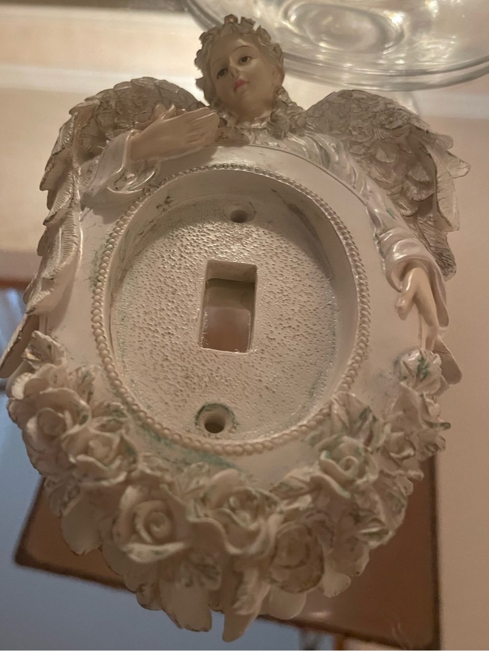 Angel Wall Accent Light Switch Cover - White